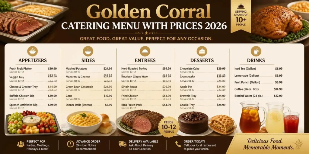 Golden Corral Catering Menu with Prices 2026