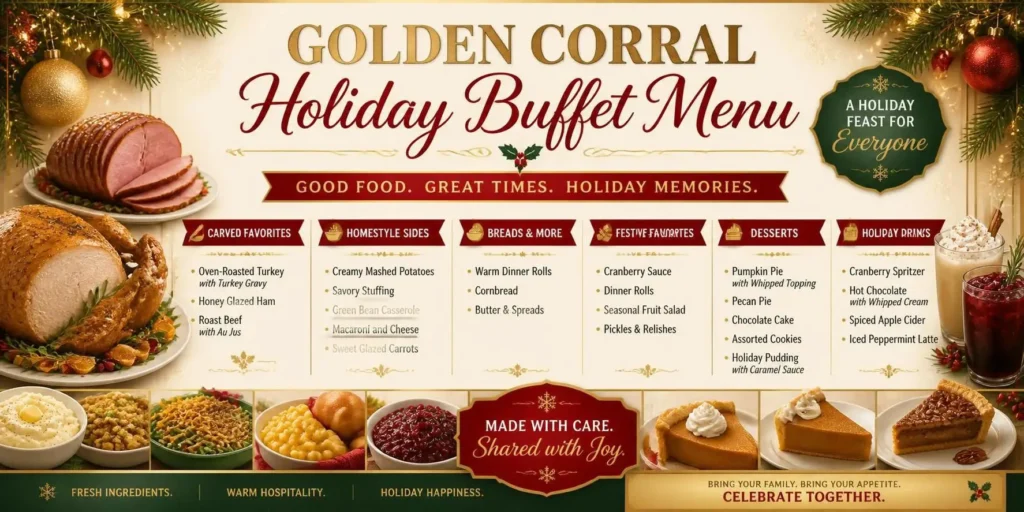 Golden Corral Holiday Buffet Menu With Prices 2026 1 Golden Corral Holiday Buffet Menu